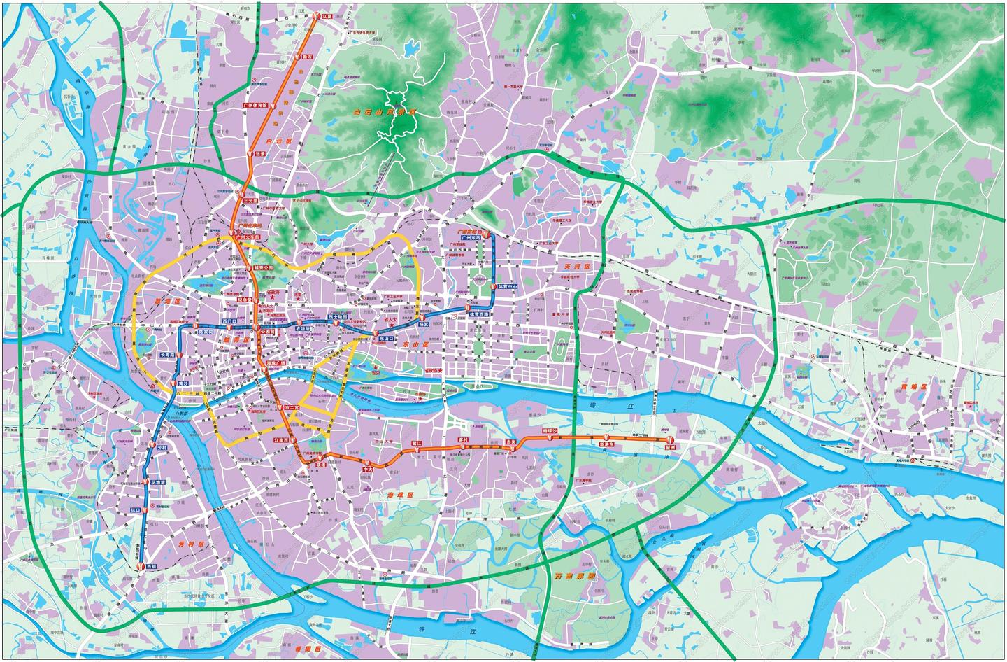 最新广州地图,最新广州地图，城市的发展与变迁的见证者